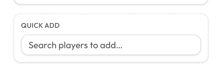 Attendance quick add block